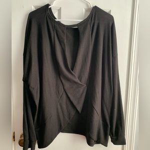 Plus Size Open-Back Blouse